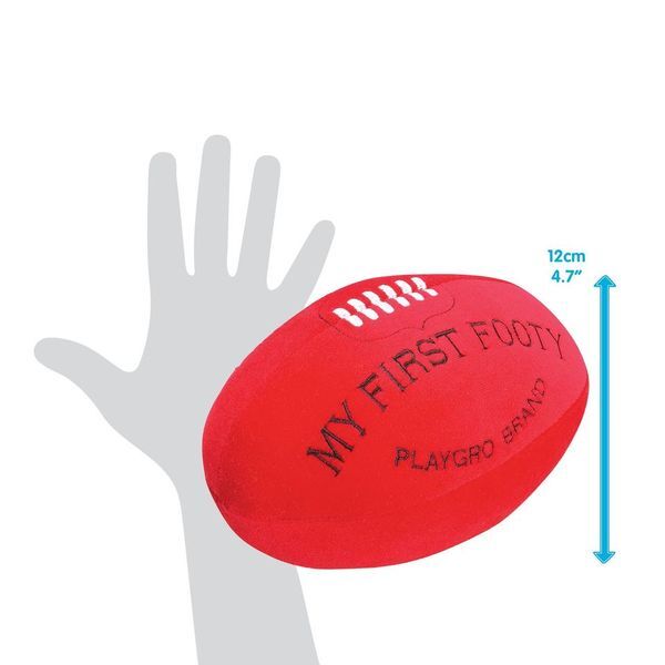 Playgro My First Footy Baby Soft Plush AFL/Rugby Ball Shaped Fun Toy 6m+ — image 3