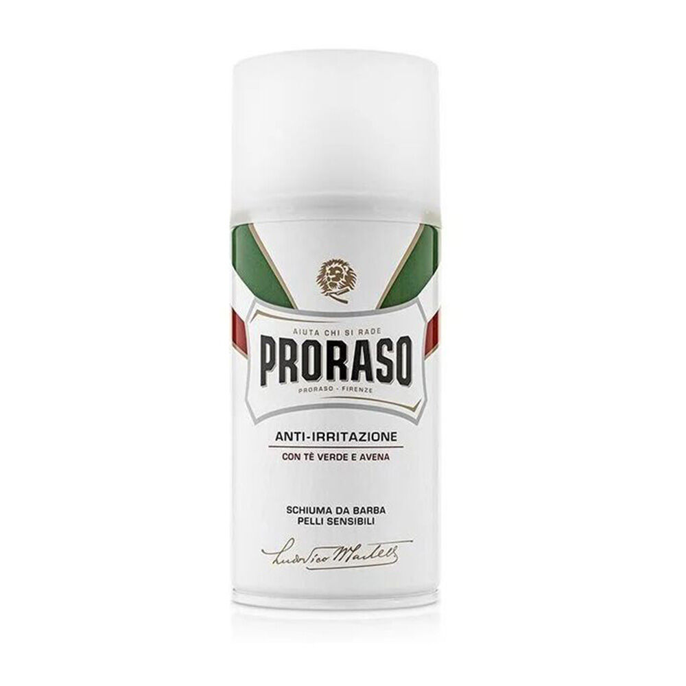 Proraso Men's Shaving Foam w/ Green Tea Suitable For Sensitive Skin 300ml