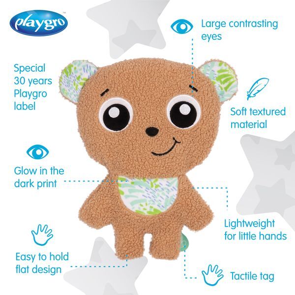 Playgro Loving Flat Comfort Bear Animal Baby Cuddle Plush Soft Toy 0m+ — image 2