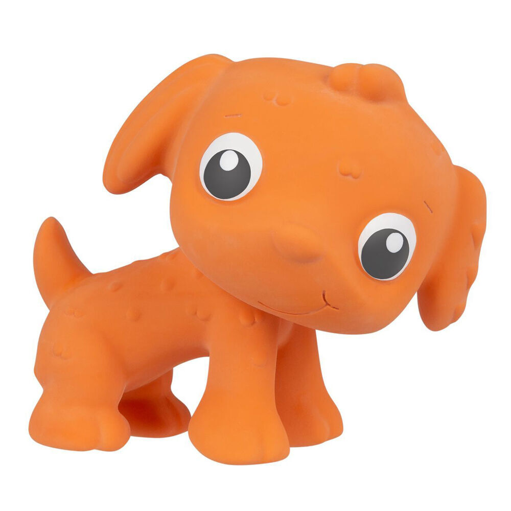Playgro Earth Eco Play Natural Rubber Pookie Puppy Teething Toy Orange 0m+ (2 Pack) — image 2