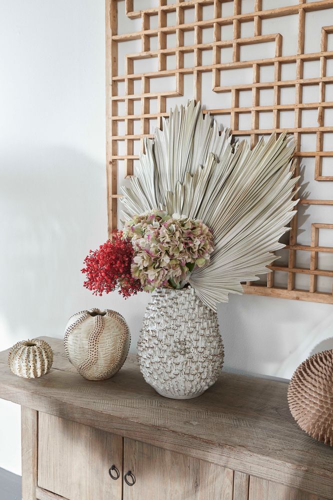 Belle Preserved Palm Leaf 89cm Dried Plant Home/Room Garden Decor Small Cream — image 4