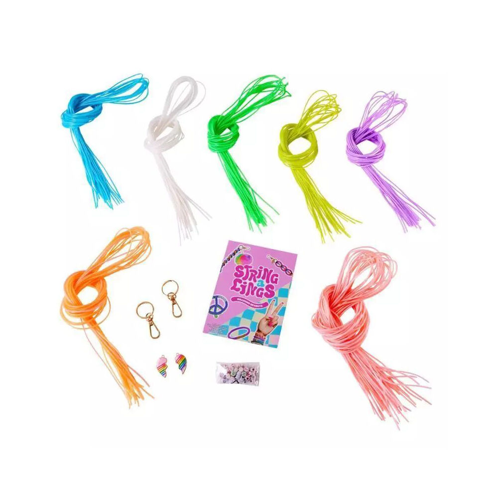 Stringalings Bead DIY Jewelry/Bracelet Craft Kit Kids/Children 5y+ (80 Pieces) — image 2