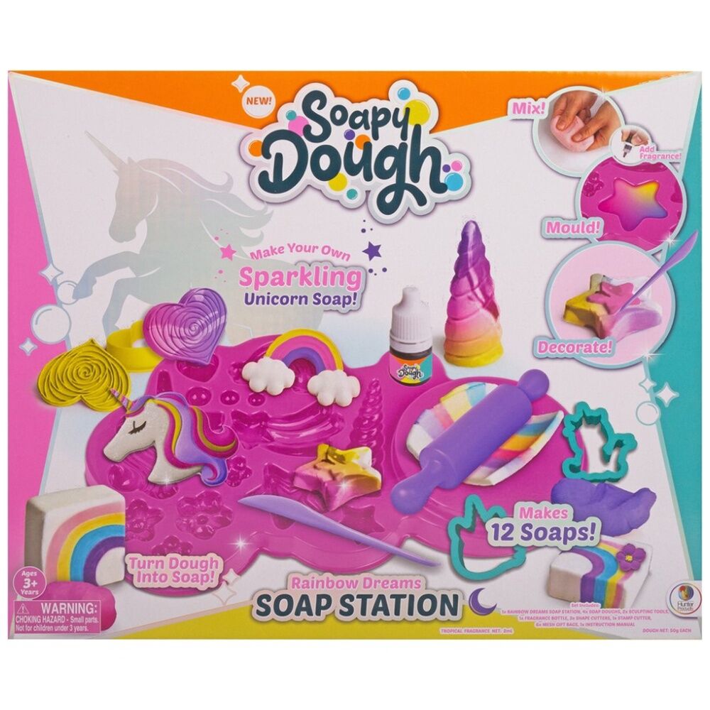 Soapy Dough Soap Station Kids Modelling Clay Set Makes 12 Soaps 3y+ Assorted (2 Pack) — image 2