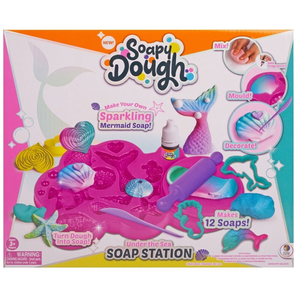 Soapy Dough Soap Station Kids Modelling Clay Set Makes 12 Soaps 3y+ Assorted (2 Pack) — image 4