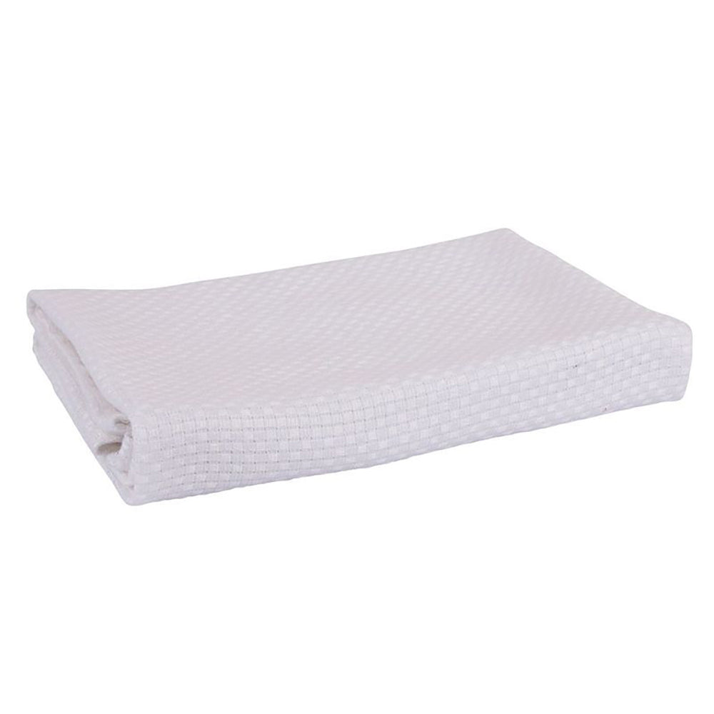Playgro Home Fast Drying Absorbant Bamboo Basket Soft Weave Blanket (White)