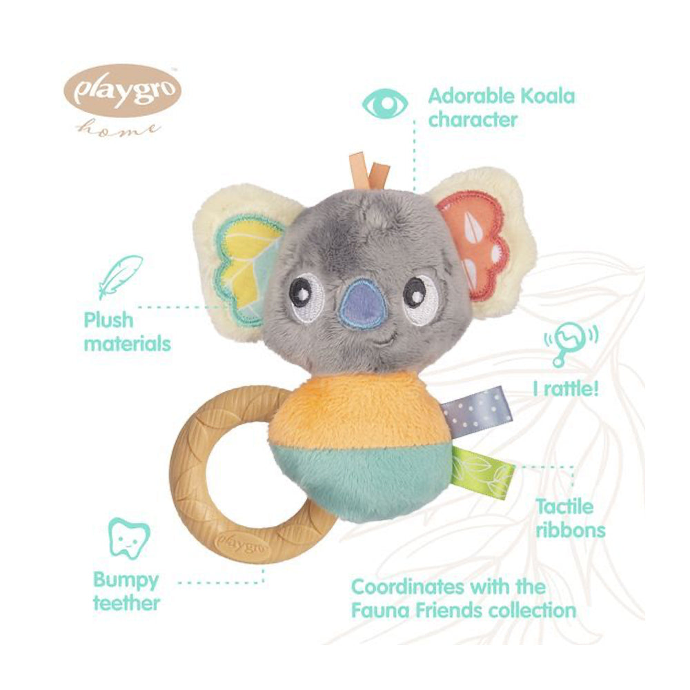 Playgro Fauna Friends Ring Rattle Koala Interactive Baby Fun Play Toy 0m+ — image 5