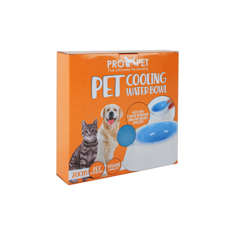 Pro Pet Dog/Animal 20cm Feeding Cooling Water Bowl Round Plastic Feeder Blue — image 2