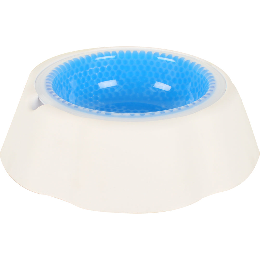 Pro Pet Dog/Animal 20cm Feeding Cooling Water Bowl Round Plastic Feeder Blue