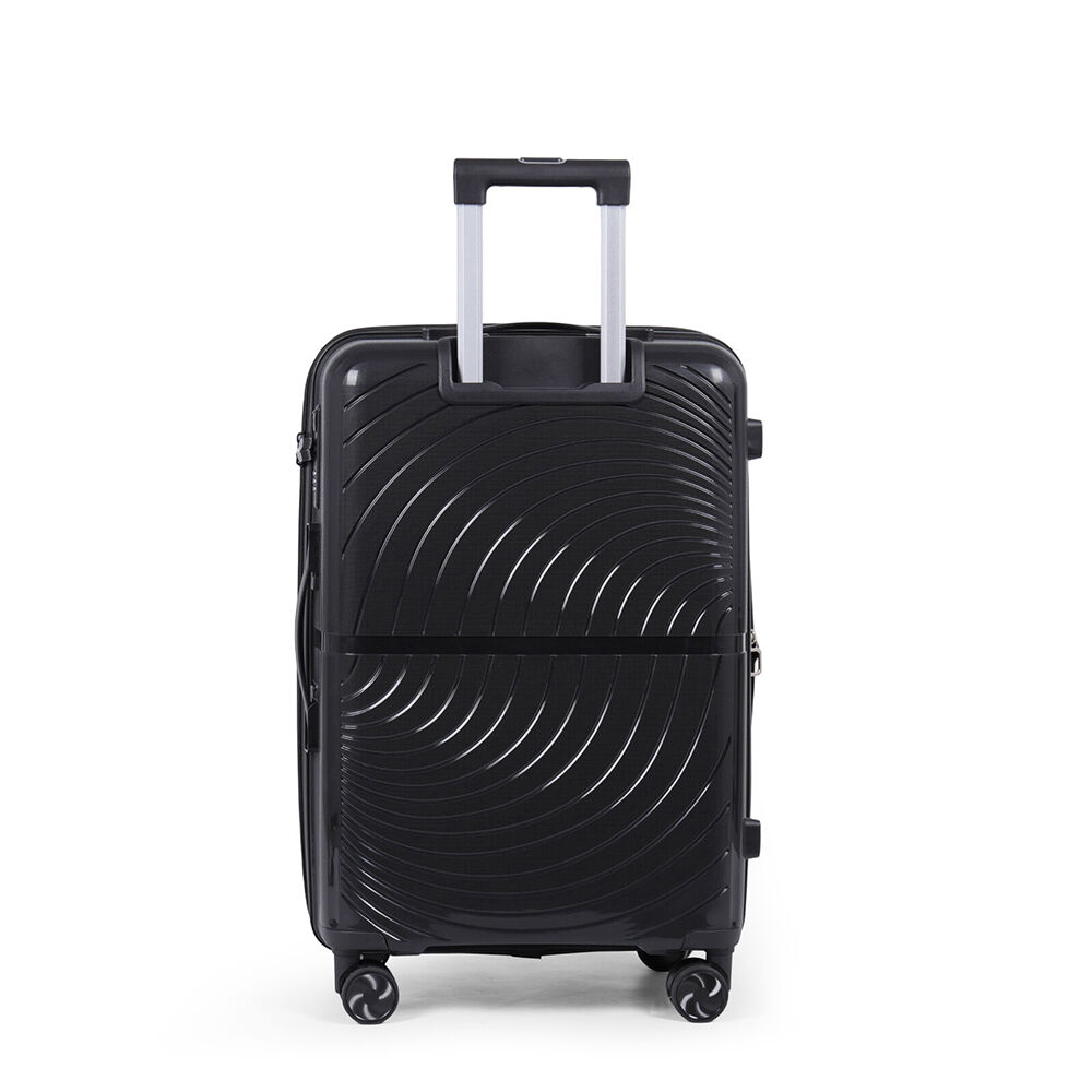 Paklite 65x43cm Black Suitcase Lightweight Solar Medium Travel Luggage — image 4