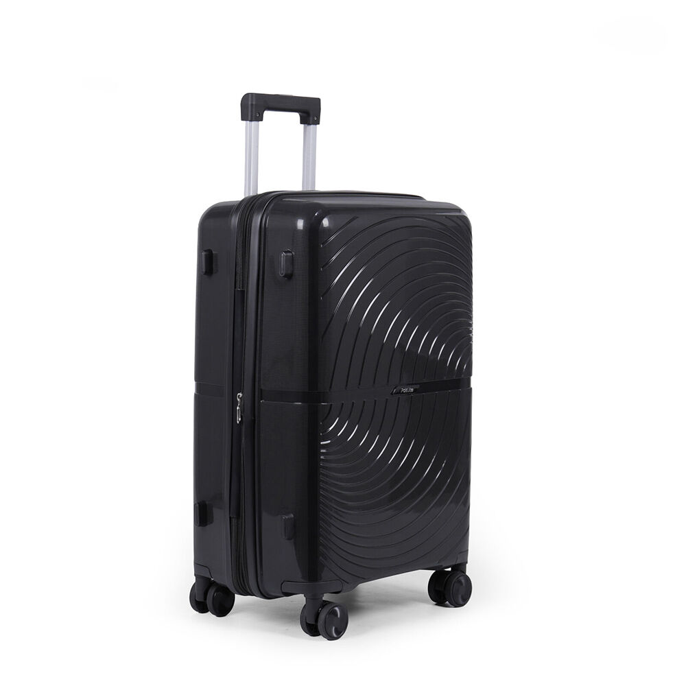 Paklite 65x43cm Black Suitcase Lightweight Solar Medium Travel Luggage — image 6