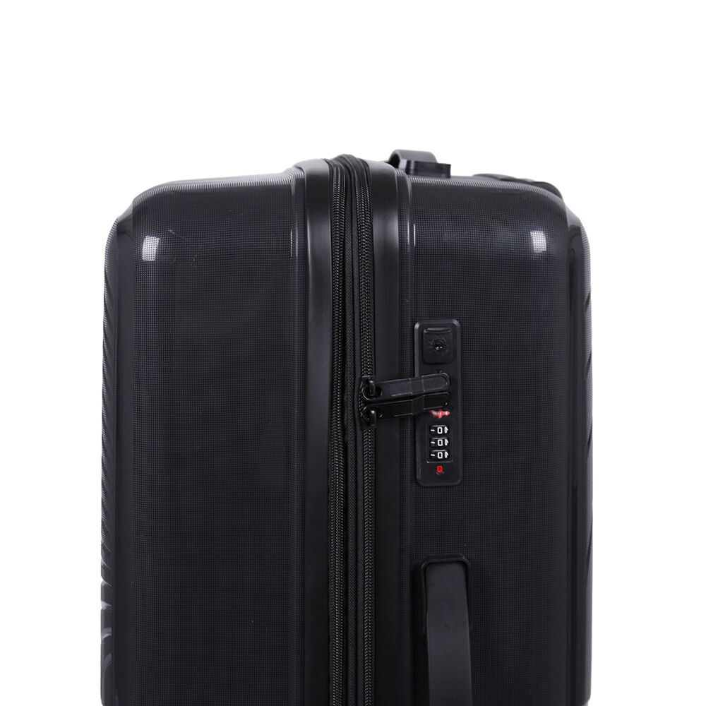 Paklite 65x43cm Black Suitcase Lightweight Solar Medium Travel Luggage — image 8