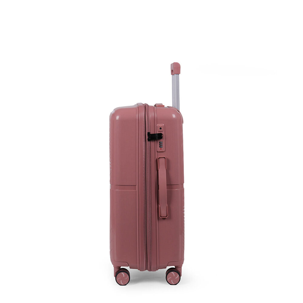 Paklite 65x43cm Pink Suitcase Lightweight Solar Medium Travel Luggage — image 2