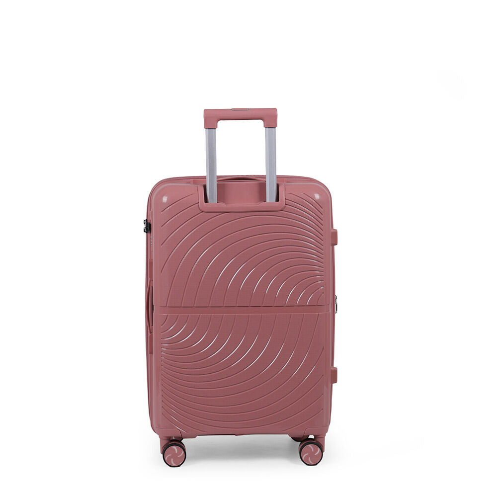 Paklite 65x43cm Pink Suitcase Lightweight Solar Medium Travel Luggage — image 4