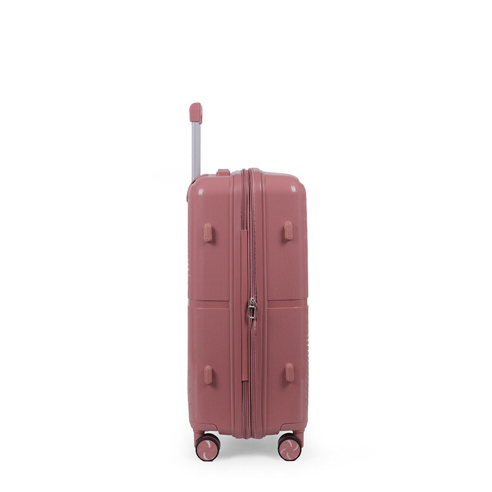 Paklite 65x43cm Pink Suitcase Lightweight Solar Medium Travel Luggage — image 5