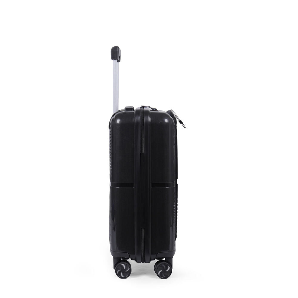 Paklite 55x35cm Black Suitcase Lightweight Solar Small Travel Luggage — image 6