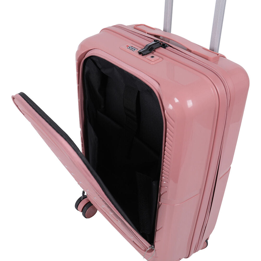 Paklite 55x35cm Pink Suitcase Lightweight Solar Small Travel Luggage — image 4