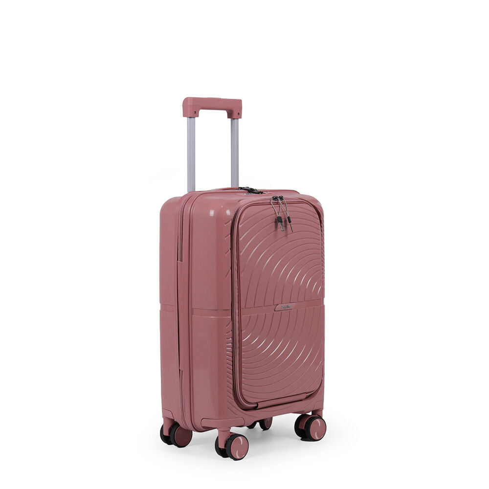 Paklite 55x35cm Pink Suitcase Lightweight Solar Small Travel Luggage — image 7