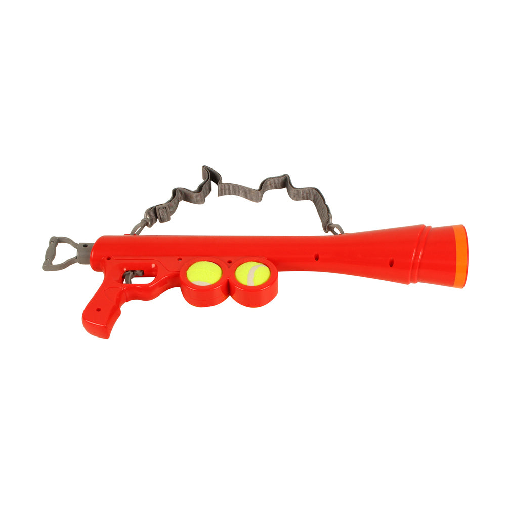 Pro Pet Care Plastic 66cm Bazouka Gun w/Ball Dog Fetch Fun Play Activity Toy Red — image 2