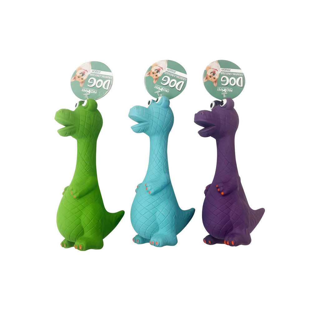 Pro Pet Care 20x8cm Grunting Dinosaur Latex Dog Toy Assorted — image 3