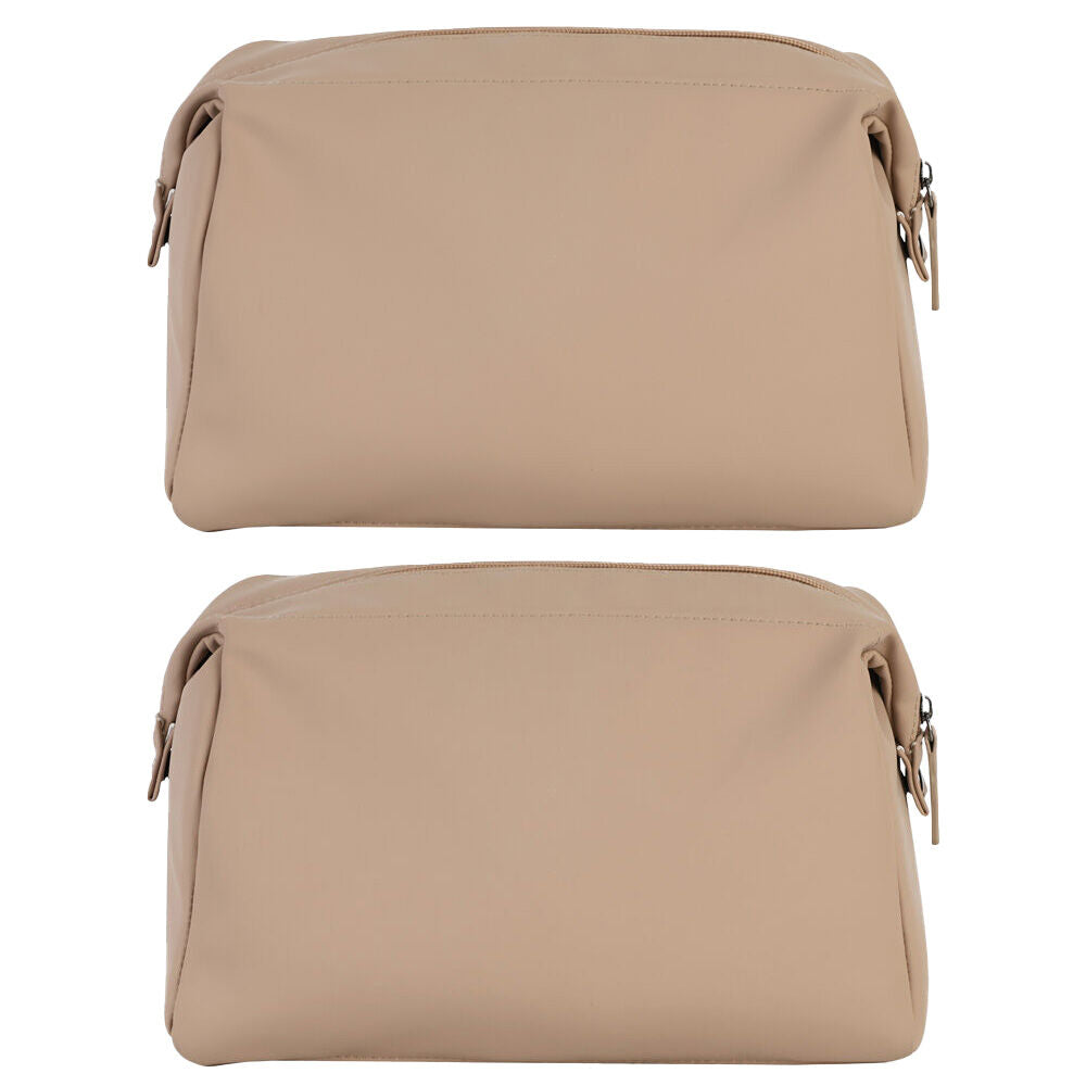 Paklite Spacious Travelling Toiletry Accessory Bag 27x12x16cm Clay (2 Pack)