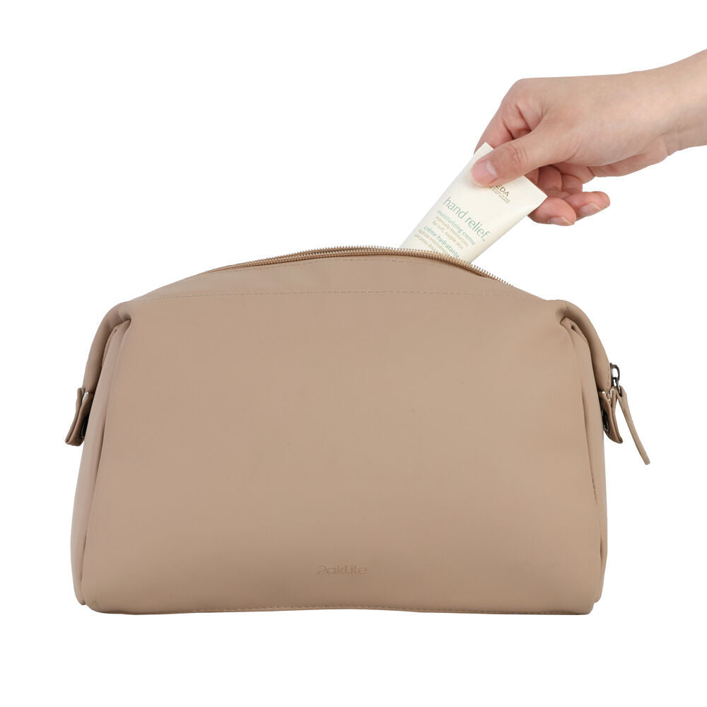 Paklite Spacious Travelling Toiletry Accessory Bag 27x12x16cm Clay (2 Pack) — image 8