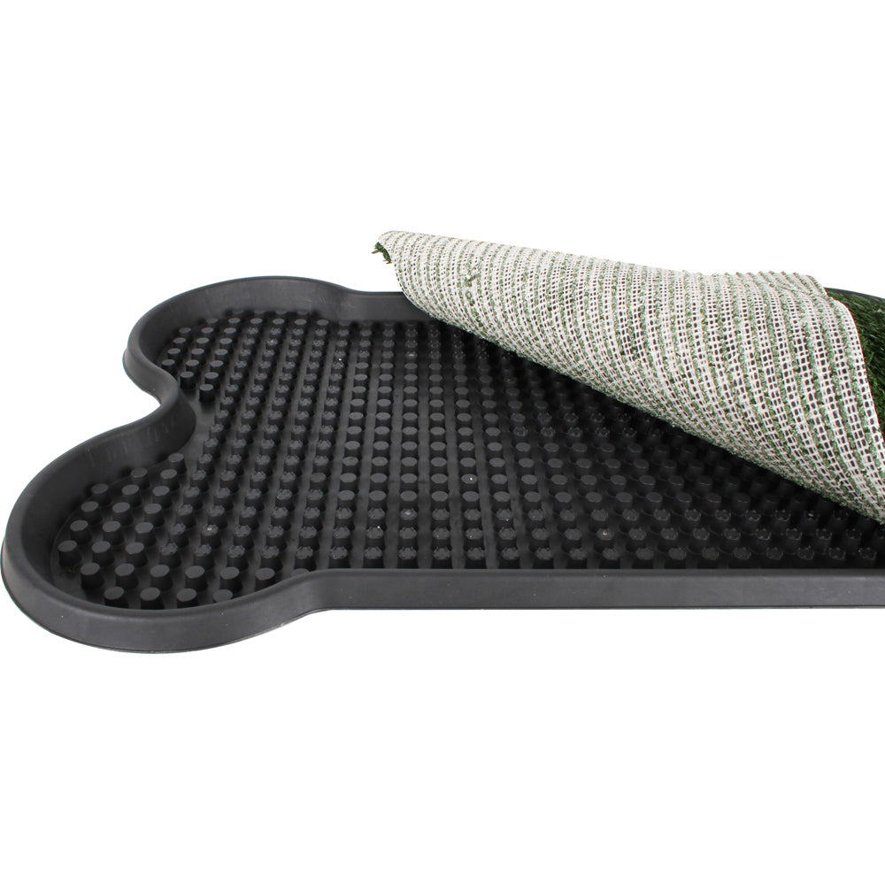 Pro Pet Care 68x43cm Artificial Grass w/ Tray Dog Absorbent Potty Toilet Green