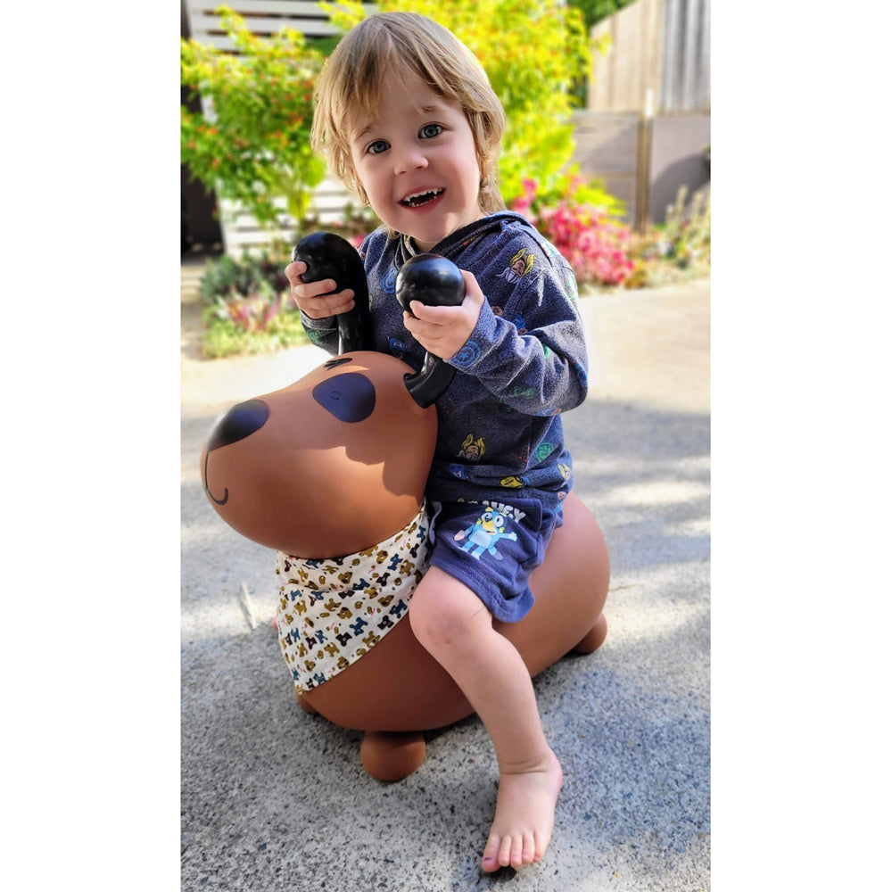 Kaper Kidz Bouncy Rider Pudding The Dog Kids/Children Ride On Bouncer Toy 12m+ — image 3