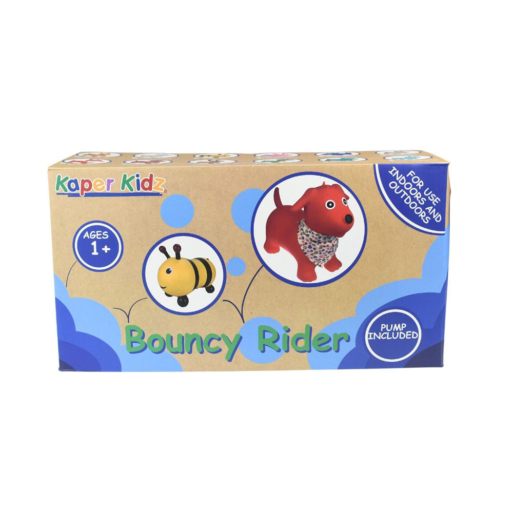 Kaper Kidz Bouncy Rider Spike The Triceratops Kids Ride On Toy 12m Teal Colour — image 3