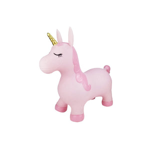 Kaper Kidz Bouncy Rider Pink Pearl The Unicorn Ride On Bouncer Toy Kids 12m+