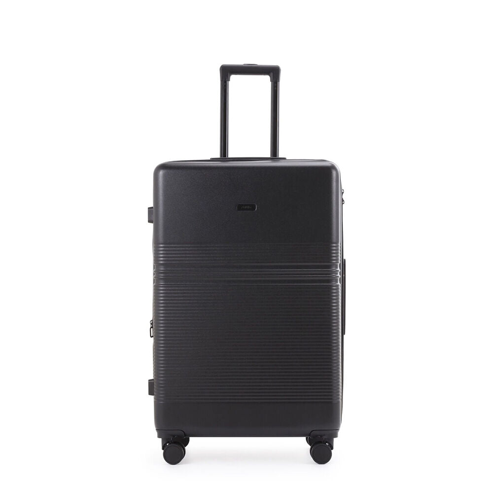 Paklite 76.5x50cm Black Suitcase Lightweight Elements Large Travel Luggage