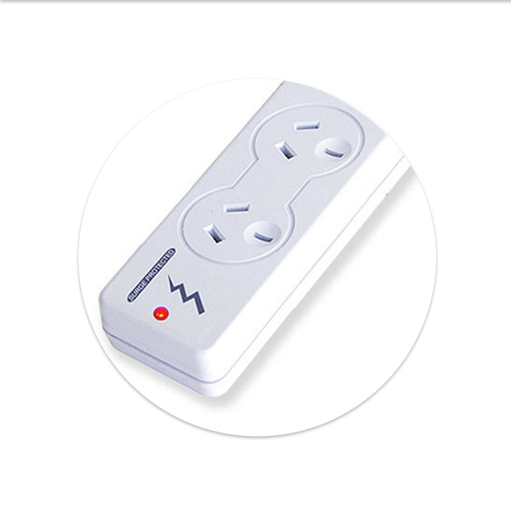 Sansai 4-Way Power Board Overload/Surge Protection/Master Switch 10A 1m Cord (2 Pack) — image 3