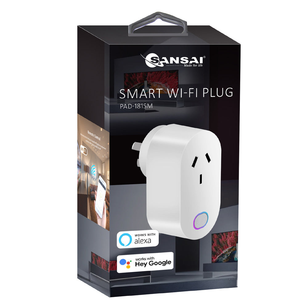 Sansai Smart Wifi Plug Smartphone Remote Control iOS/Android AU Wall Socket 240V