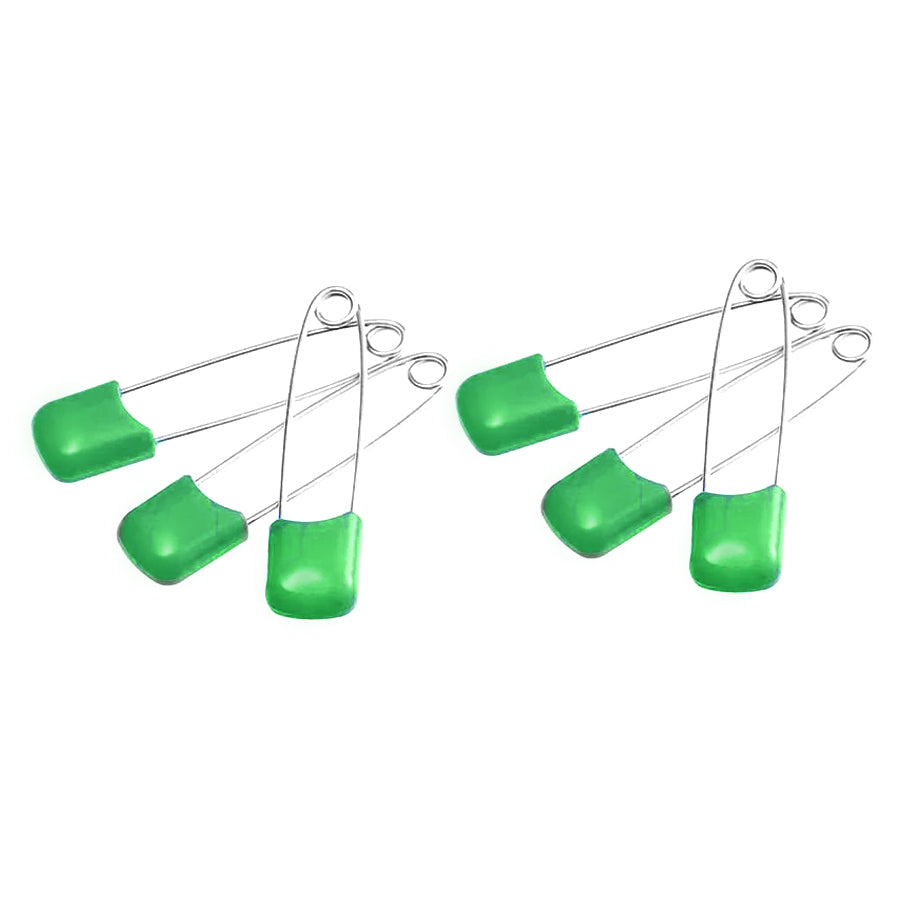 Pigeon Infant/Baby Clothing Nappy Safety Pins w/Safety Lock Large Assorted (6 Pieces) — image 2