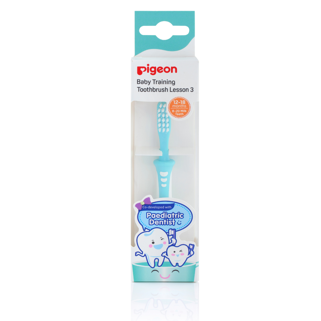 Pigeon Training Baby Toothbrush Step 3 Soft Bristle Safety Shield (4 Pack) — image 4