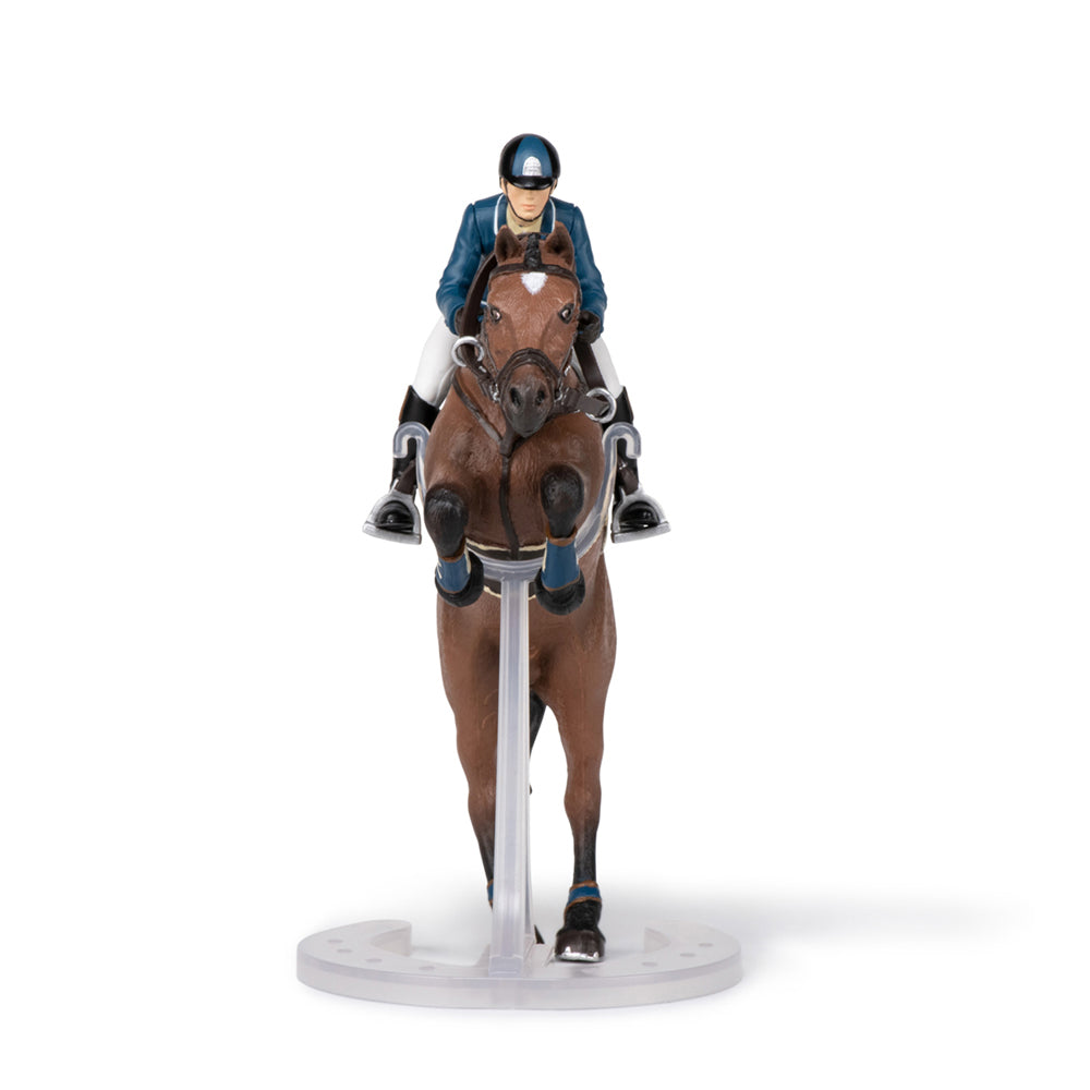 Papo France Jumping Horse & Horseman Kids Animal Collectible Figurine Fun Toy — image 2