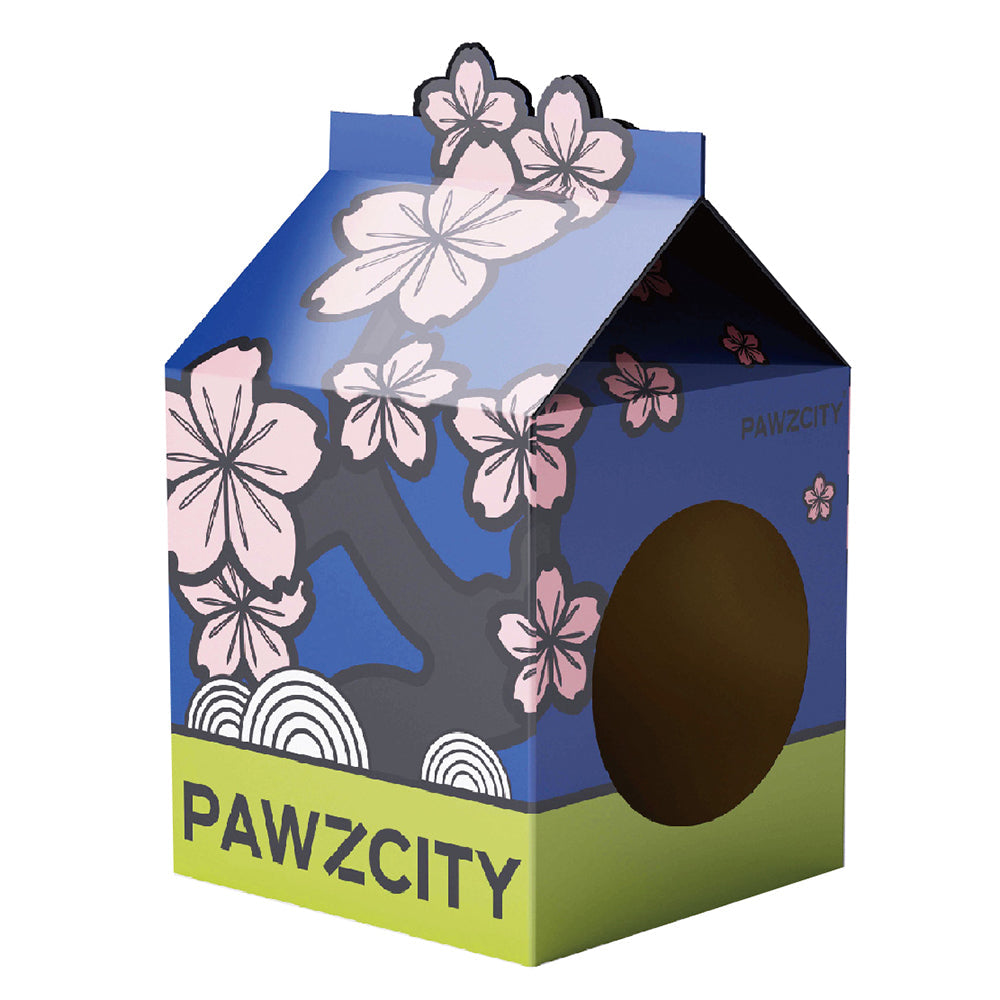 Pawzcity 63cm Cardboard Cat Scratcher House Kitten Scratch Box Sakura