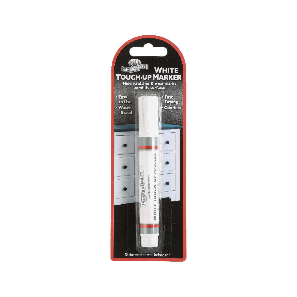 Parker Bailey 23cm White Water-Based Furniture Touch Up Marker Odourless