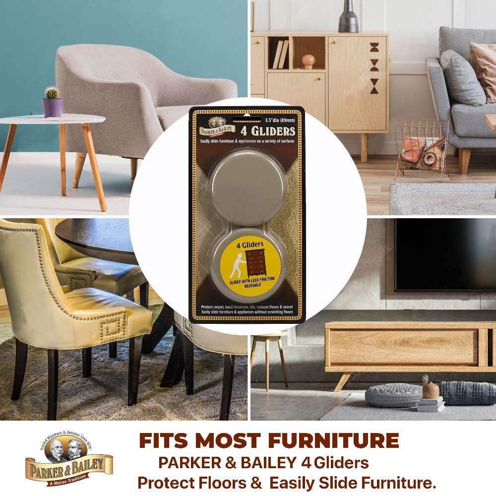 Parker & Bailey Heavy Furniture/Appliance Floor Protection Gliders/Movers (4 Pieces) — image 3