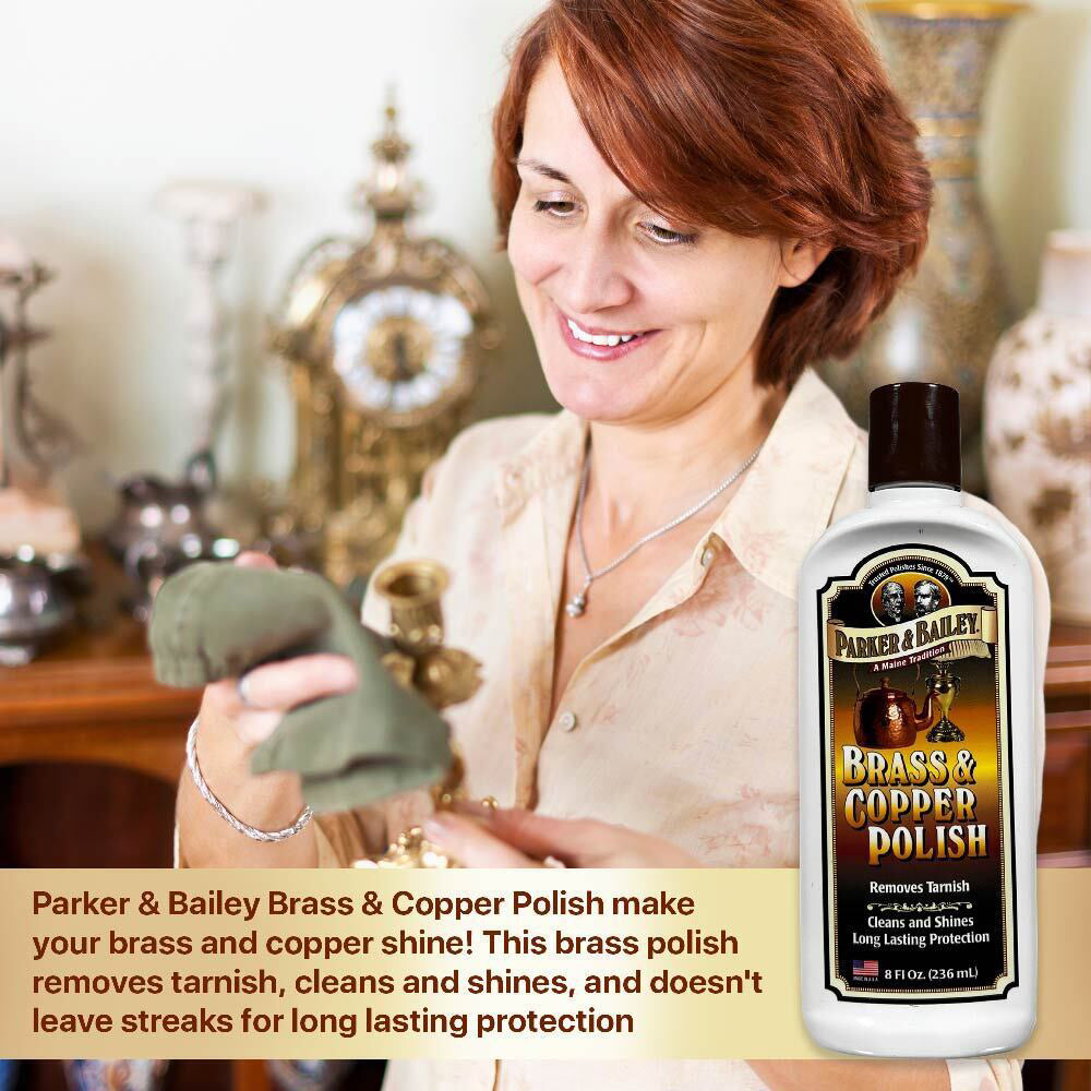 Parker & Bailey 236ml Brass & Copper Polish Tarnish Remover Cleaning Formula — image 5