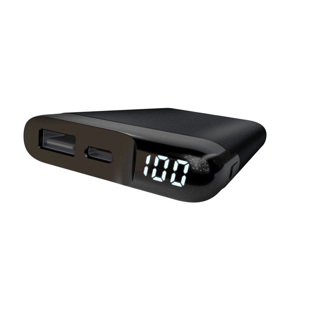 Laser 5000mAh Power Bank Usb-c/usb-a Phone/Mobile Charger w/LED Display Black — image 2