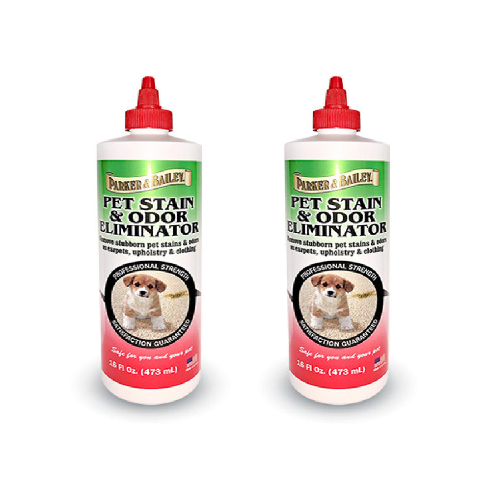 Parker & Bailey 473ml Pet Stain/Odour Eliminator For Upholstery/Carpet (2 Pack)