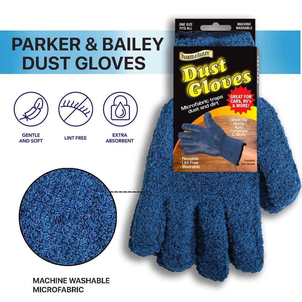 Parker & Bailey Microfibre Dust/Dirt Cleaning Gloves — image 2