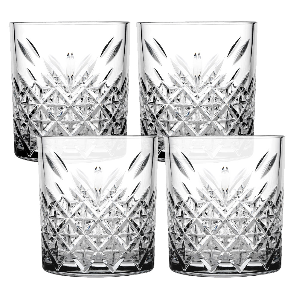 Pasabahce Home/Bar Timeless DOF Soda And Lime Glasses Drinkware 345ml Set 4 (4 Pieces)