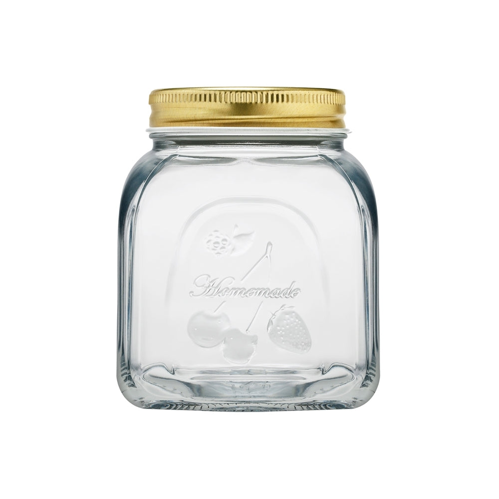Pasabahce Homemade 500ml Glass Preserve Jar Food Storage Container w/ Lid Clear