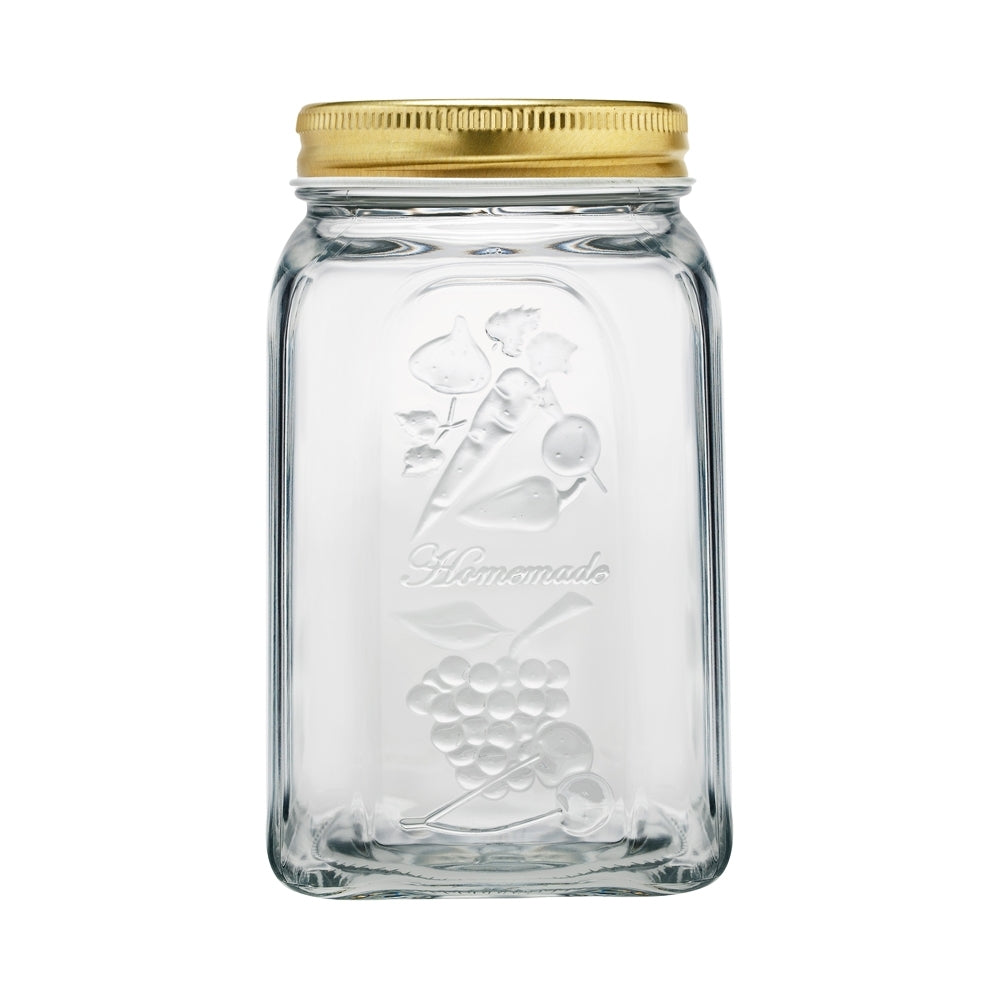 Pasabahce Homemade 1000ml Glass Preserve Jar Food Storage Container w/ Lid Clear