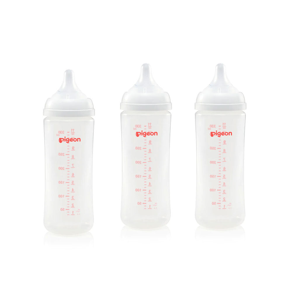 Pigeon Triple Pack Pigeon Softouch III Peristaltic Plus Baby/Newborn Bottles 6m+