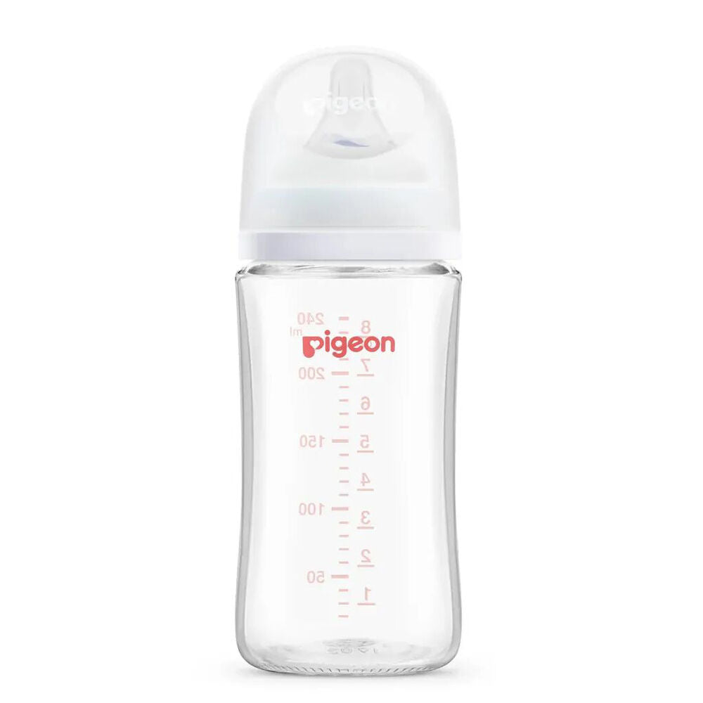 Pigeon 240ml Softouch Glass Nursing Bottle Baby/Toddler Feeding Container 3m+ — image 2