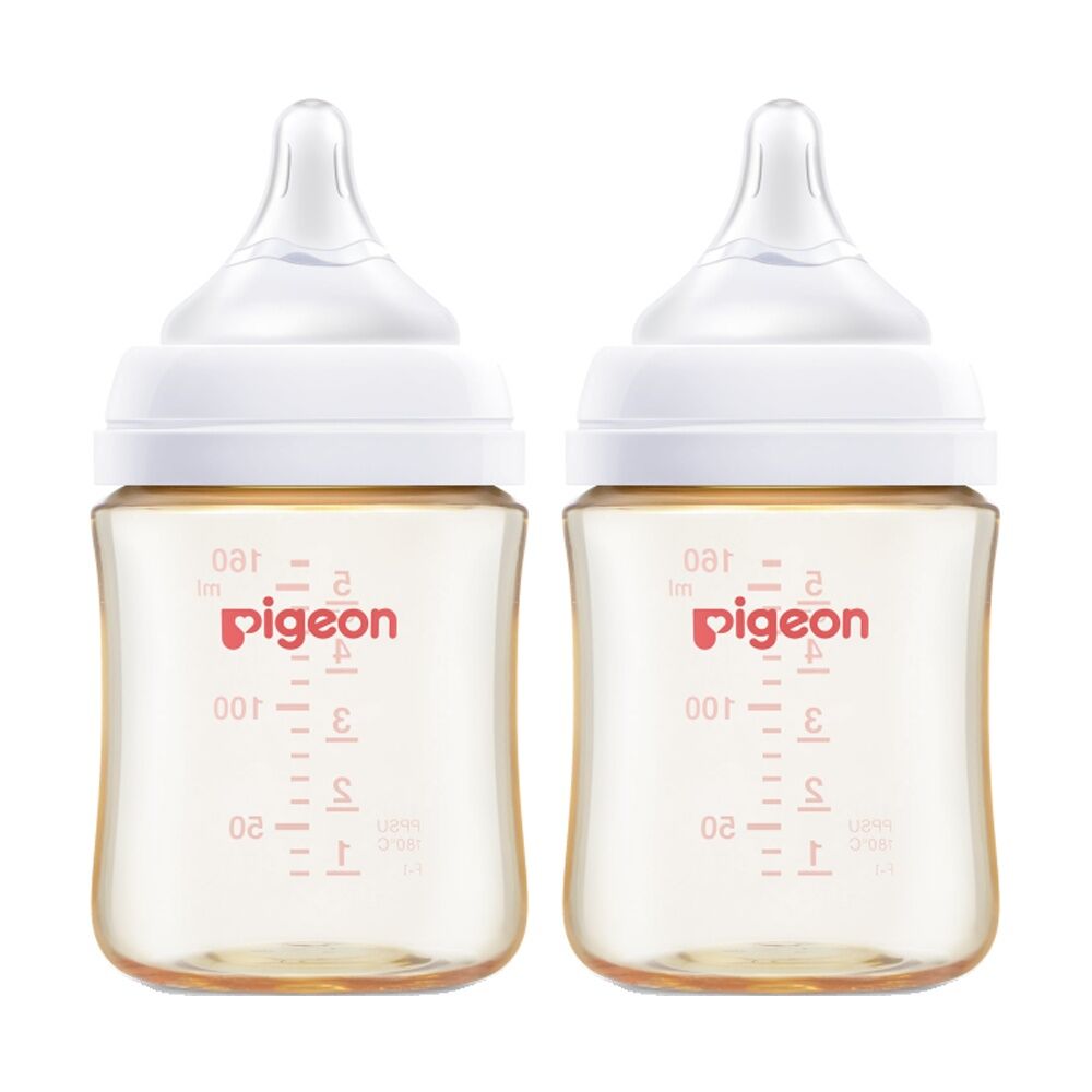 Pigeon Softouch BPP Baby Bottle PPSU Anti-Colic 160ml 0m+ (2 Pack)