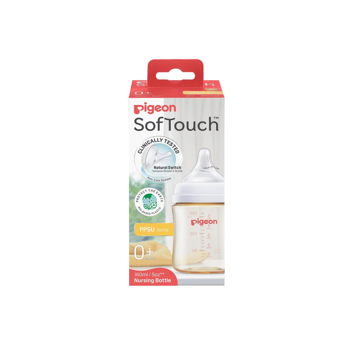 Pigeon Softouch BPP Baby Bottle PPSU Anti-Colic 160ml 0m+ (2 Pack) — image 5