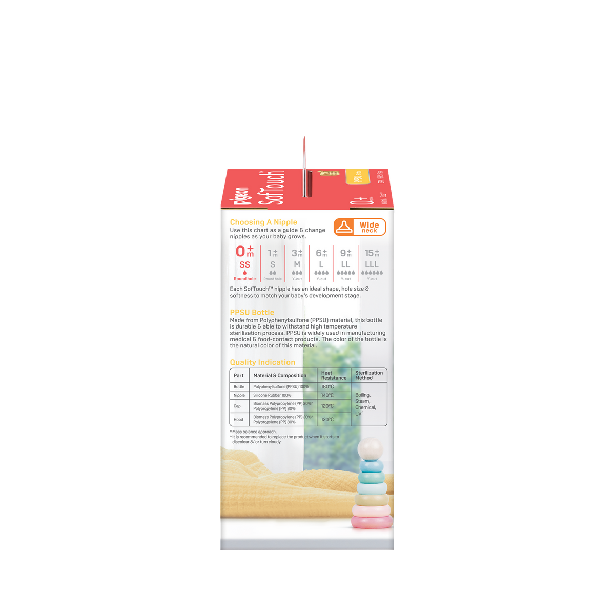 Pigeon Softouch BPP Baby Bottle PPSU Anti-Colic 160ml 0m+ (2 Pack) — image 6